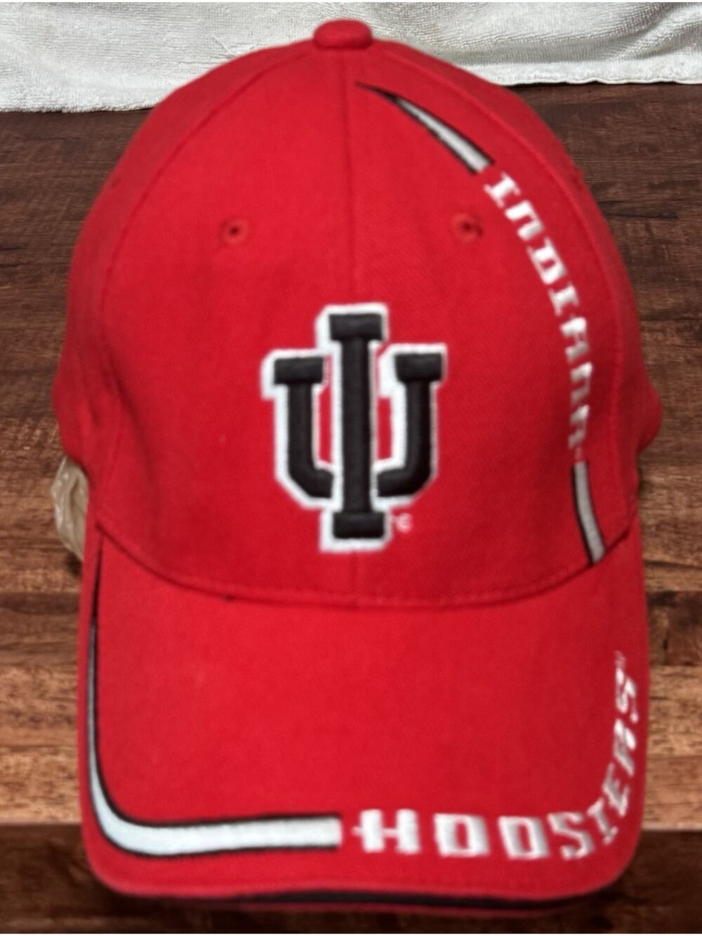 Indiana Hoosiers Hat NCAA IU Red Adjustable Hat Adult Hat Red Indiana Cap